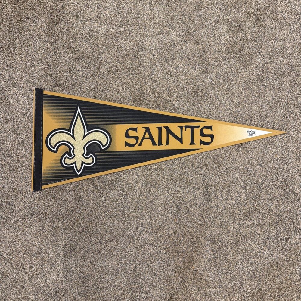 New Orleans Saints NFL Pennant Flag Wincraft Fleur-de-Lis Logo